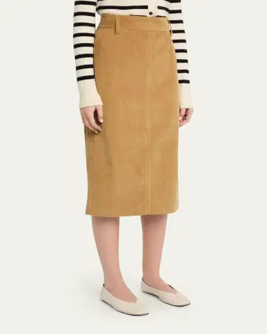 Maria McManus Corduroy Midi Pencil Skirt | Thumbnail 4 Maria McManus Corduroy Midi Pencil Skirt | Thumbnail 4