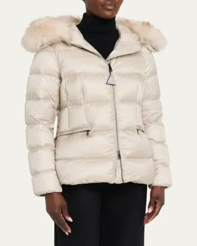 Moncler Boed Hooded Shearling-Trim Down Jacket | Thumbnail 4 Moncler Boed Hooded Shearling-Trim Down Jacket | Thumbnail 4
