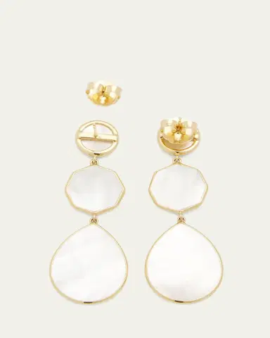 Ippolita Crazy 8's 3-Stone Drop Earrings in 18K Gold | Thumbnail 4 Ippolita Crazy 8's 3-Stone Drop Earrings in 18K Gold | Thumbnail 4