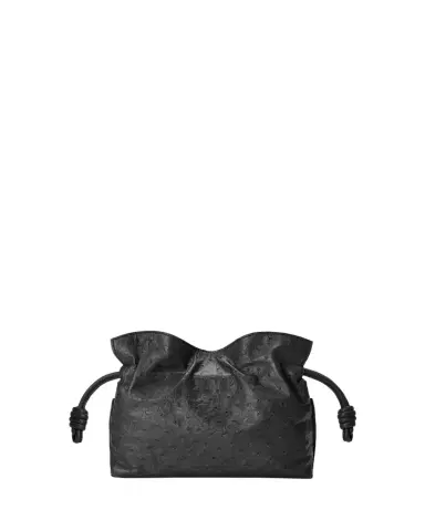 Loewe Flamenco Mini Clutch Bag in Ostrich Leather | Thumbnail 1 Loewe Flamenco Mini Clutch Bag in Ostrich Leather | Thumbnail 1