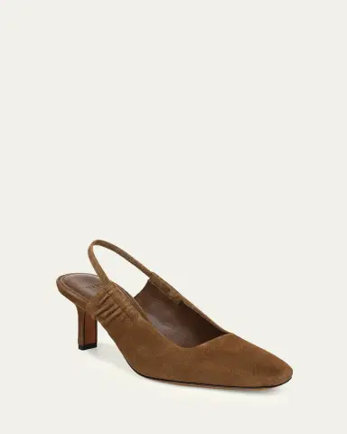 Vince 65mm Venice Suede Slingback Pumps | Thumbnail 2 Vince 65mm Venice Suede Slingback Pumps | Thumbnail 2
