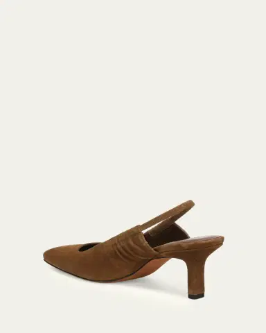 Vince 65mm Venice Suede Slingback Pumps | Thumbnail 3 Vince 65mm Venice Suede Slingback Pumps | Thumbnail 3
