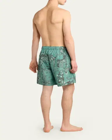 Moncler Men's Printed Swim Shorts | Thumbnail 3 Moncler Men's Printed Swim Shorts | Thumbnail 3