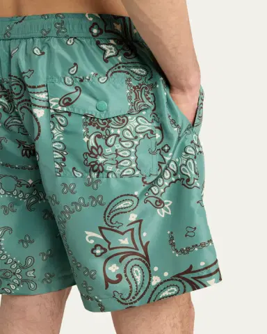 Moncler Men's Printed Swim Shorts | Thumbnail 4 Moncler Men's Printed Swim Shorts | Thumbnail 4