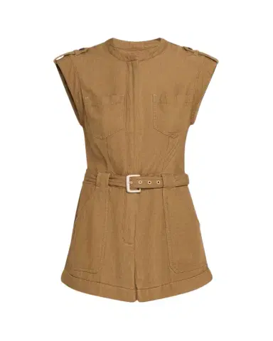SIMKHAI Tinka Belted Romper | Thumbnail 1 SIMKHAI Tinka Belted Romper | Thumbnail 1
