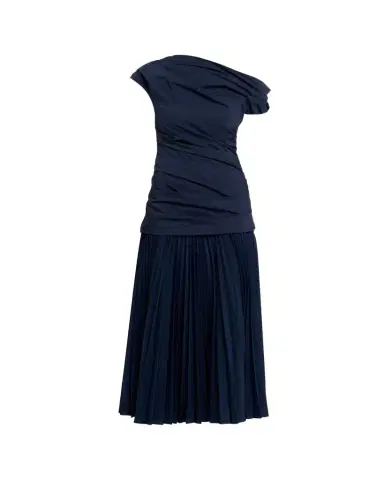 Simkhai Ammalie Mixed-Media Midi Dress | Thumbnail 1 Simkhai Ammalie Mixed-Media Midi Dress | Thumbnail 1