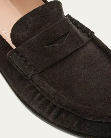 Stuart Weitzman Spencer Suede Penny Loafers | Thumbnail 5 Stuart Weitzman Spencer Suede Penny Loafers | Thumbnail 5