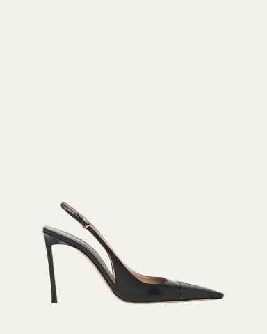 Tom Ford 85mm Shiny Kid Leather Slingback Pumps | Thumbnail 4 Tom Ford 85mm Shiny Kid Leather Slingback Pumps | Thumbnail 4