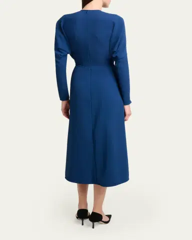 Victoria Beckham Long-Dolman-Sleeve Dress | Thumbnail 3 Victoria Beckham Long-Dolman-Sleeve Dress | Thumbnail 3