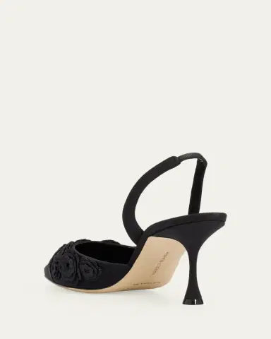 Manolo Blahnik 70mm Svemutasli Gala Floral Slingback Pumps | Thumbnail 4 Manolo Blahnik 70mm Svemutasli Gala Floral Slingback Pumps | Thumbnail 4