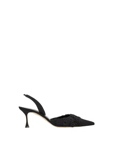 Manolo Blahnik 70mm Svemutasli Gala Floral Slingback Pumps | Thumbnail 1 Manolo Blahnik 70mm Svemutasli Gala Floral Slingback Pumps | Thumbnail 1