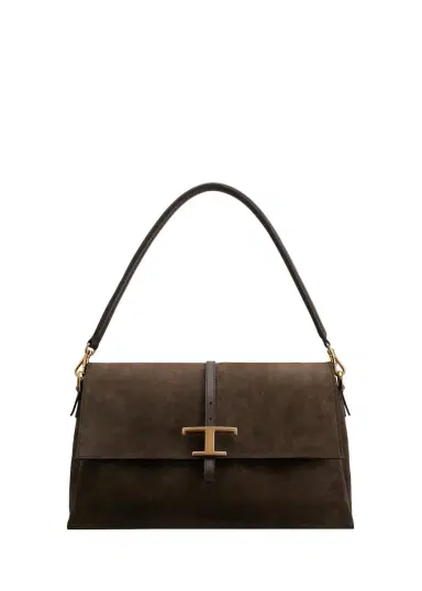 Tod's T Timeless Suede Shoulder Bag | Thumbnail 4 Tod's T Timeless Suede Shoulder Bag | Thumbnail 4