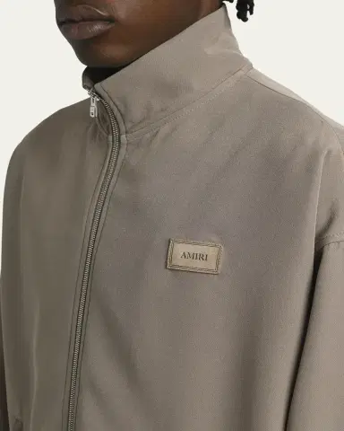 AMIRI Men's Logo Patch Full-Zip Blouson | Thumbnail 5 AMIRI Men's Logo Patch Full-Zip Blouson | Thumbnail 5