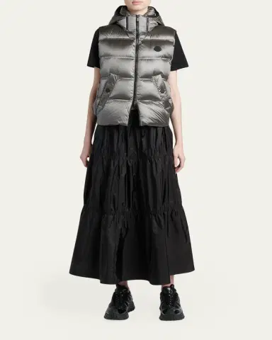 Moncler Fluidite Zip-Front Down Vest | Thumbnail 2 Moncler Fluidite Zip-Front Down Vest | Thumbnail 2