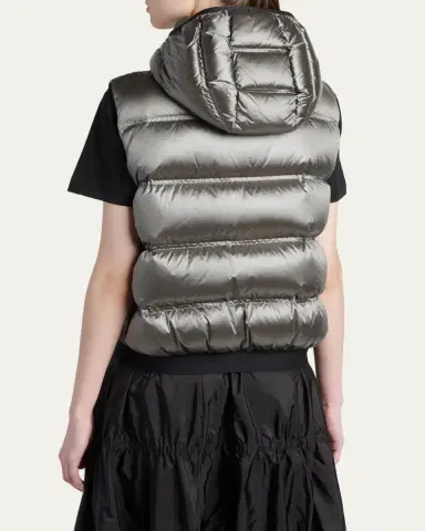 Moncler Fluidite Zip-Front Down Vest | Thumbnail 3 Moncler Fluidite Zip-Front Down Vest | Thumbnail 3