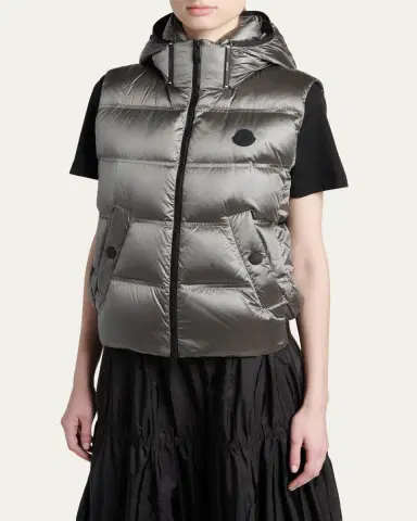 Moncler Fluidite Zip-Front Down Vest | Thumbnail 4 Moncler Fluidite Zip-Front Down Vest | Thumbnail 4