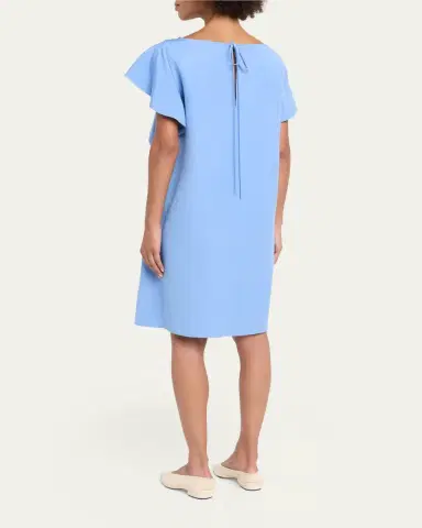 Lafayette 148 New York Flutter Silk-Linen Mini Dress | Thumbnail 3 Lafayette 148 New York Flutter Silk-Linen Mini Dress | Thumbnail 3