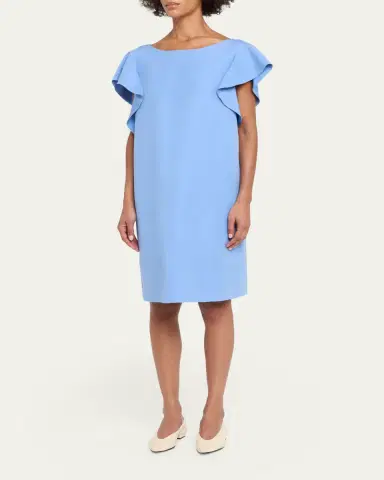 Lafayette 148 New York Flutter Silk-Linen Mini Dress | Thumbnail 4 Lafayette 148 New York Flutter Silk-Linen Mini Dress | Thumbnail 4