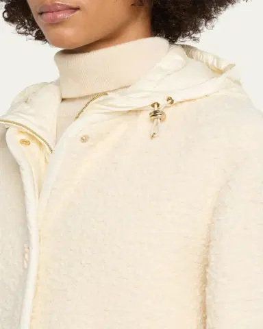 Moncler Hylesine Boucle Jacket w/ Quilted Hood | Thumbnail 5 Moncler Hylesine Boucle Jacket w/ Quilted Hood | Thumbnail 5