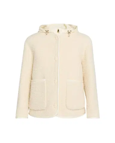 Moncler Hylesine Boucle Jacket w/ Quilted Hood | Thumbnail 1 Moncler Hylesine Boucle Jacket w/ Quilted Hood | Thumbnail 1