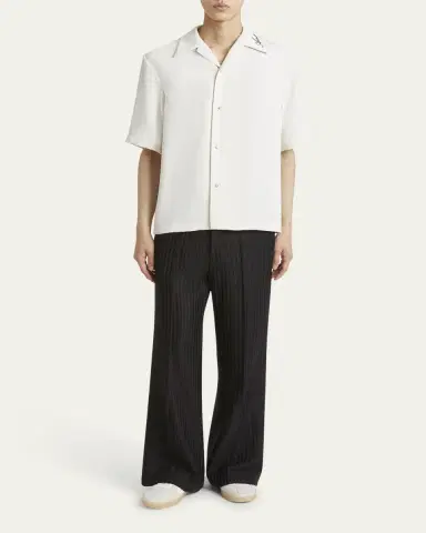 Amiri Men's Brushed Polyester Camp Shirt | Thumbnail 2 Amiri Men's Brushed Polyester Camp Shirt | Thumbnail 2