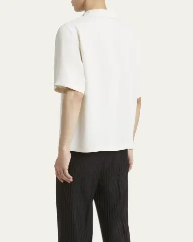 Amiri Men's Brushed Polyester Camp Shirt | Thumbnail 3 Amiri Men's Brushed Polyester Camp Shirt | Thumbnail 3