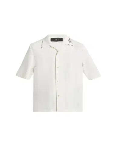 Amiri Men's Brushed Polyester Camp Shirt | Thumbnail 1 Amiri Men's Brushed Polyester Camp Shirt | Thumbnail 1