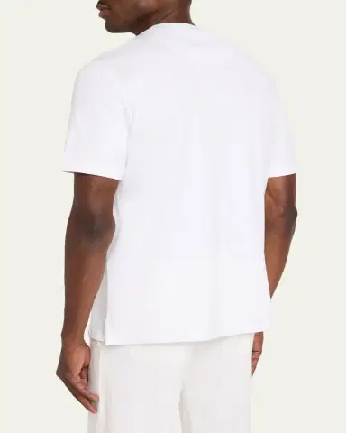 Brioni Men's ea Island Cotton Crewneck T-Shirt | Thumbnail 3 Brioni Men's ea Island Cotton Crewneck T-Shirt | Thumbnail 3