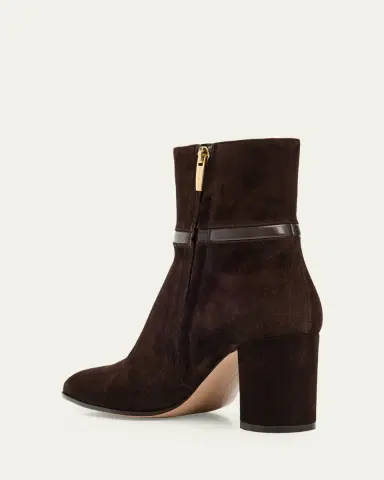 Gianvito Rossi 70mm Suede and Leather Ankle Boots | Thumbnail 2 Gianvito Rossi 70mm Suede and Leather Ankle Boots | Thumbnail 2