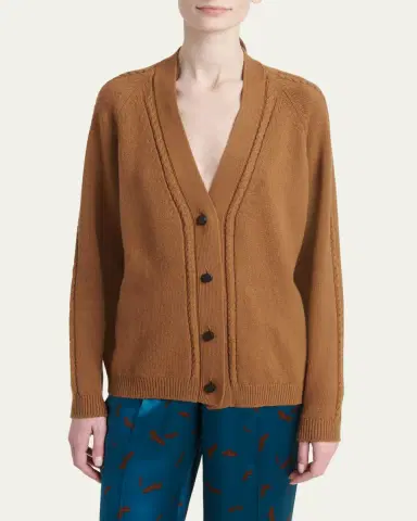 Kiton Cashmere V-Neck Cardigan | Thumbnail 4 Kiton Cashmere V-Neck Cardigan | Thumbnail 4