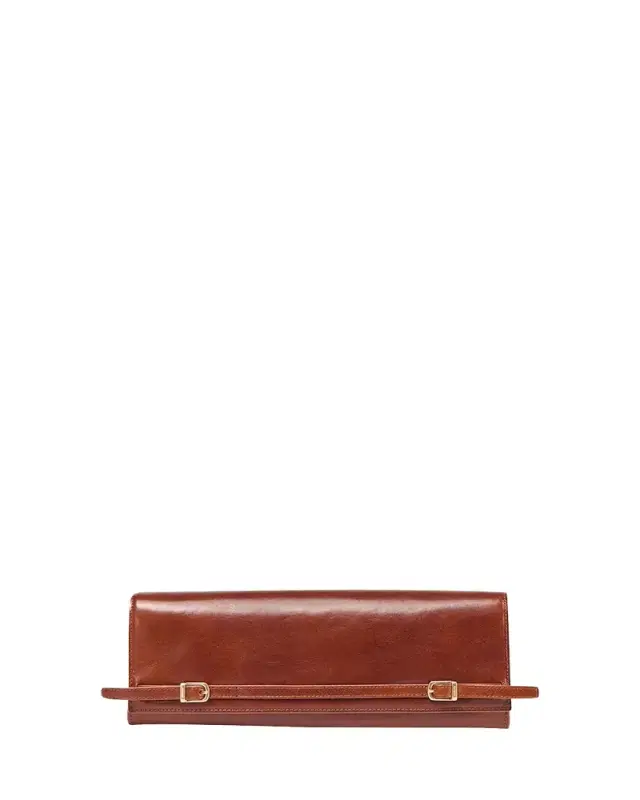 River East-West Leather Clutch Bag River East-West Leather Clutch Bag
