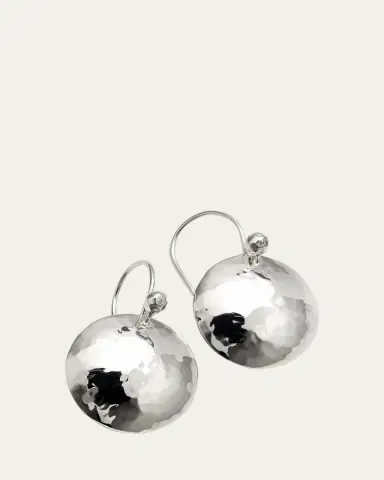 Ippolita Disc Earrings in Sterling SIlver with Diamonds | Thumbnail 3 Ippolita Disc Earrings in Sterling SIlver with Diamonds | Thumbnail 3
