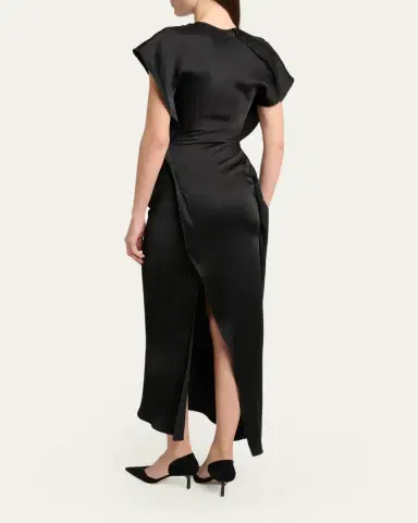 Victoria Beckham Victoria Midi Dress | Thumbnail 3 Victoria Beckham Victoria Midi Dress | Thumbnail 3