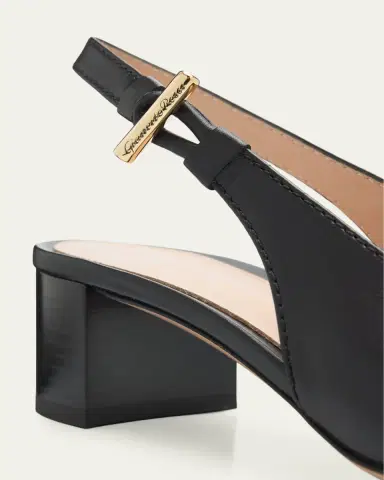 Gianvito Rossi 45mm Leather Slingback Pumps | Thumbnail 3 Gianvito Rossi 45mm Leather Slingback Pumps | Thumbnail 3