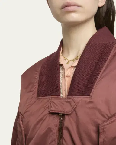 Chloé Short Bomber Jacket | Thumbnail 5 Chloé Short Bomber Jacket | Thumbnail 5