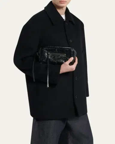 Balenciaga Men's Le City Leather Toiletry Bag | Thumbnail 2 Balenciaga Men's Le City Leather Toiletry Bag | Thumbnail 2