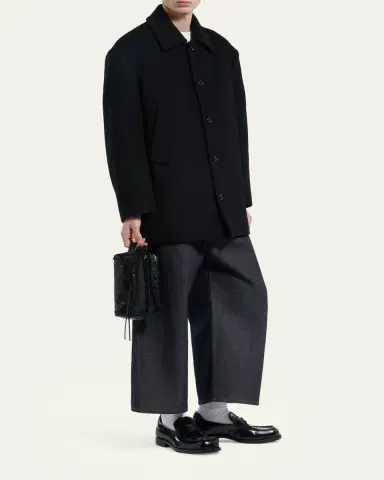 Balenciaga Men's Le City Leather Toiletry Bag | Thumbnail 5 Balenciaga Men's Le City Leather Toiletry Bag | Thumbnail 5