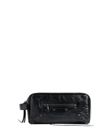 Balenciaga Men's Le City Leather Toiletry Bag | Thumbnail 1 Balenciaga Men's Le City Leather Toiletry Bag | Thumbnail 1
