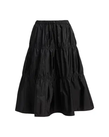 Moncler Tiered Nylon Midi Skirt | Thumbnail 1 Moncler Tiered Nylon Midi Skirt | Thumbnail 1