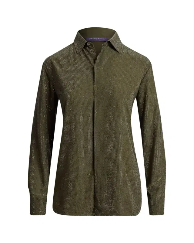 Silk Long-Sleeve Mesh Shirt Silk Long-Sleeve Mesh Shirt