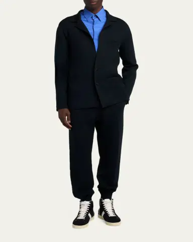 Tom Ford Men's Double-Face Wool Sweater Jacket | Thumbnail 2 Tom Ford Men's Double-Face Wool Sweater Jacket | Thumbnail 2
