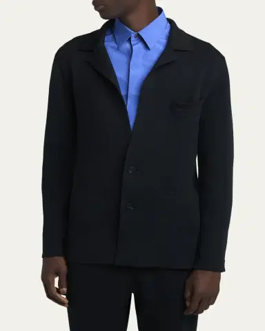 Tom Ford Men's Double-Face Wool Sweater Jacket | Thumbnail 4 Tom Ford Men's Double-Face Wool Sweater Jacket | Thumbnail 4