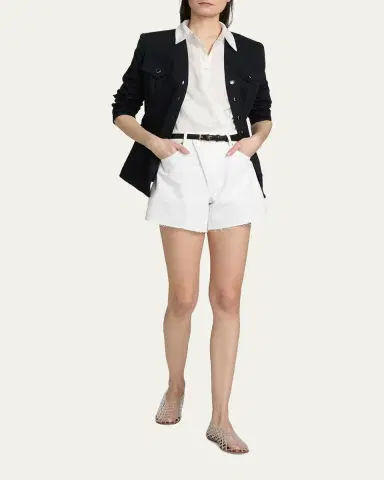 Veronica Beard Perezzi Asymmetric Linen Shirt | Thumbnail 2 Veronica Beard Perezzi Asymmetric Linen Shirt | Thumbnail 2