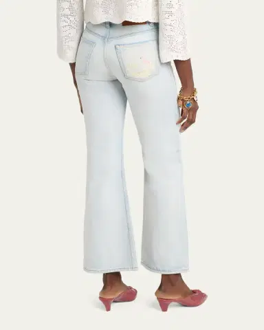 Chloé Bleached Cotton Denim Jeans | Thumbnail 3 Chloé Bleached Cotton Denim Jeans | Thumbnail 3