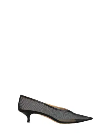Le Monde Béryl 40mm Babouche Mesh Kitten-Heel Pumps | Thumbnail 1 Le Monde Béryl 40mm Babouche Mesh Kitten-Heel Pumps | Thumbnail 1
