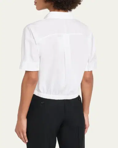 Theory Short-Sleeve Button-Front Shirt | Thumbnail 3 Theory Short-Sleeve Button-Front Shirt | Thumbnail 3