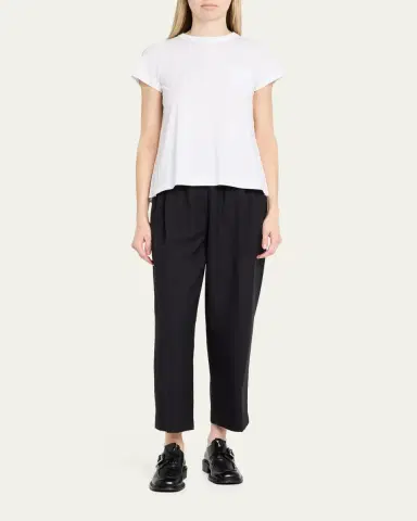 sacai Cotton Poplin x Cotton Jersey T-Shirt | Thumbnail 2 sacai Cotton Poplin x Cotton Jersey T-Shirt | Thumbnail 2