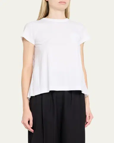 sacai Cotton Poplin x Cotton Jersey T-Shirt | Thumbnail 4 sacai Cotton Poplin x Cotton Jersey T-Shirt | Thumbnail 4