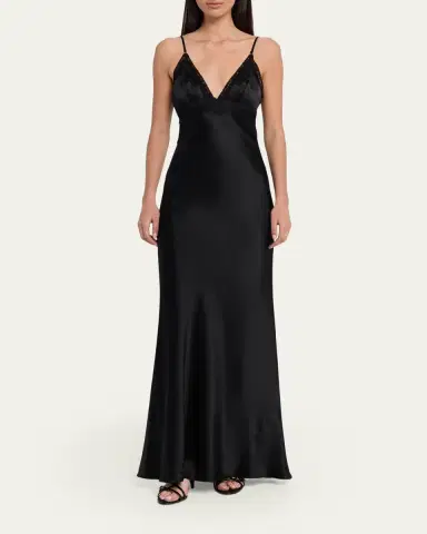 L'AGENCE Elsa Silk Gown | Thumbnail 2 L'AGENCE Elsa Silk Gown | Thumbnail 2