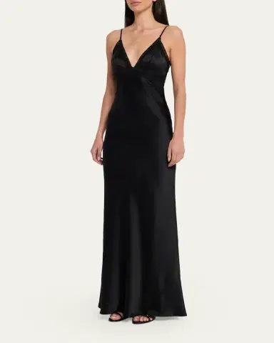 L'AGENCE Elsa Silk Gown | Thumbnail 4 L'AGENCE Elsa Silk Gown | Thumbnail 4